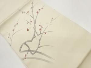 塩瀬手描き梅模様名古屋帯